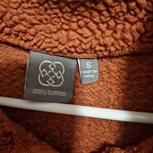 Daisy Fuentes Copper Sherpa Pullover